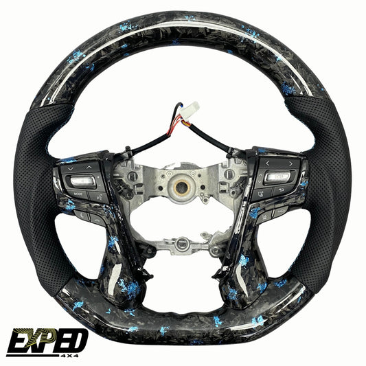 Carbon Blue Steering Wheel Core Upgrade For Toyota 200 Series Landcruiser