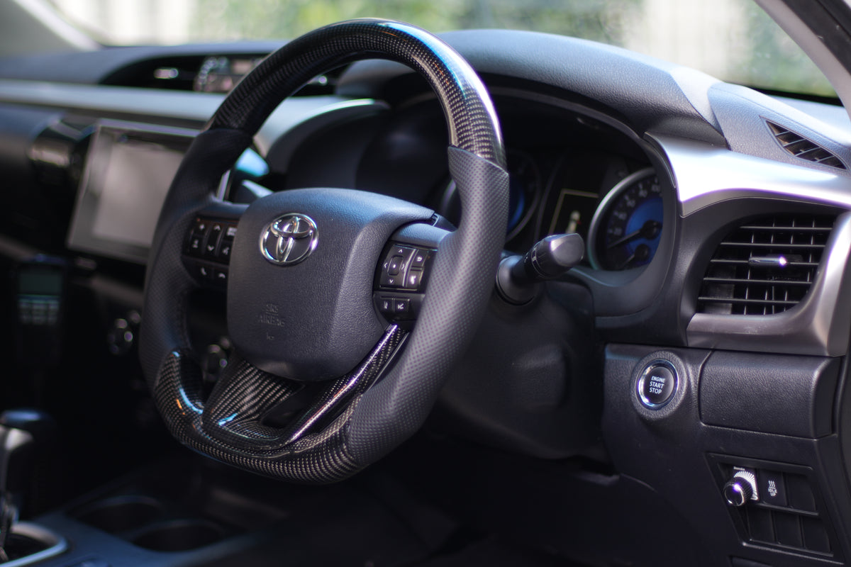 Carbon Fibre Steering Wheel Upgrade For Toyota Hilux N80