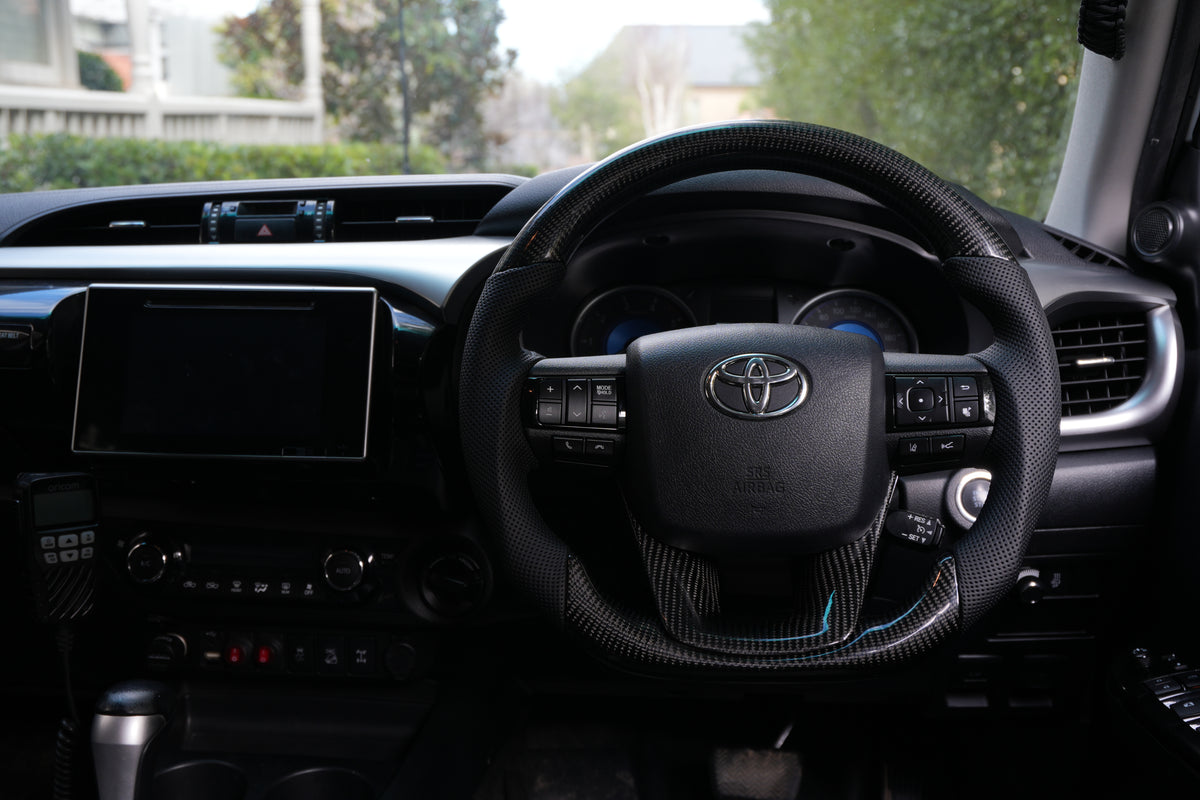 Carbon Fibre Steering Wheel Upgrade For Toyota Hilux N80