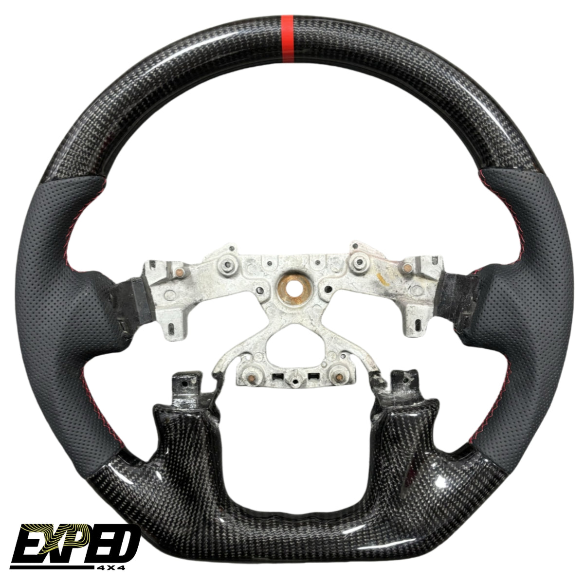 Carbon Fibre Leather Steering Wheel Core Upgrade For Nissan Patrol Y62 (2018-2025)